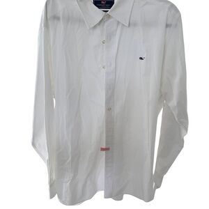 Vineyard Vines White Casual Button Down Shirt